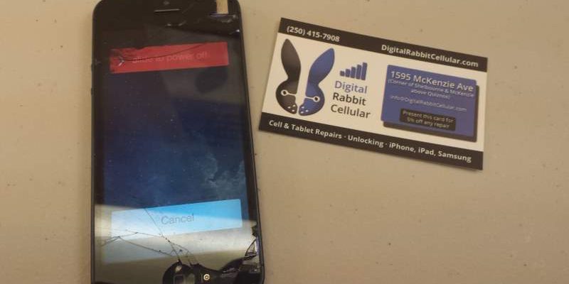 Broken iPhone Screen Black