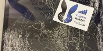 ipad mini broken glass interesting pattern