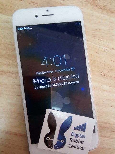 iPhone is disabled iPhone disabled try again