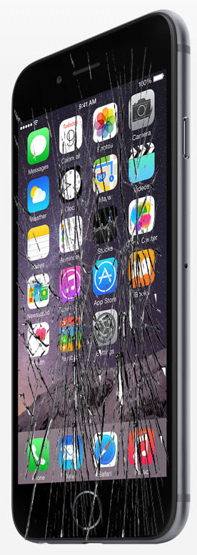 Cracked iPhone 6 Glass Screen