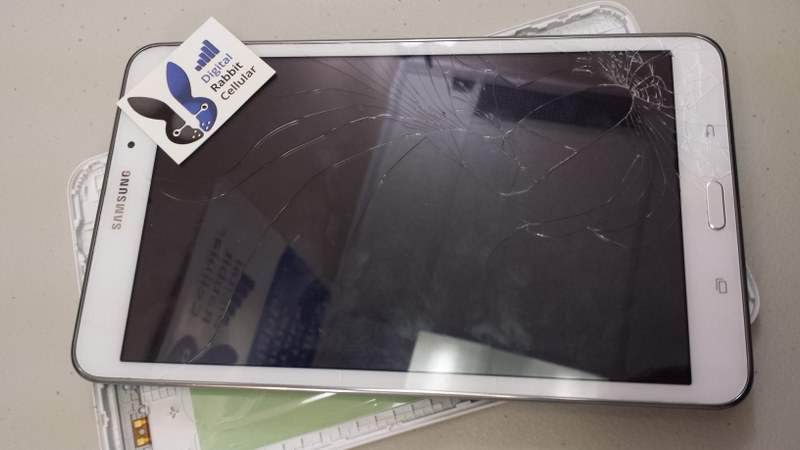 Samsung Tab 4 White Broken Screen Samsung Tab 4 Repair