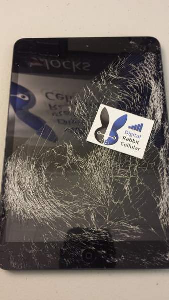 ipad mini broken glass interesting pattern